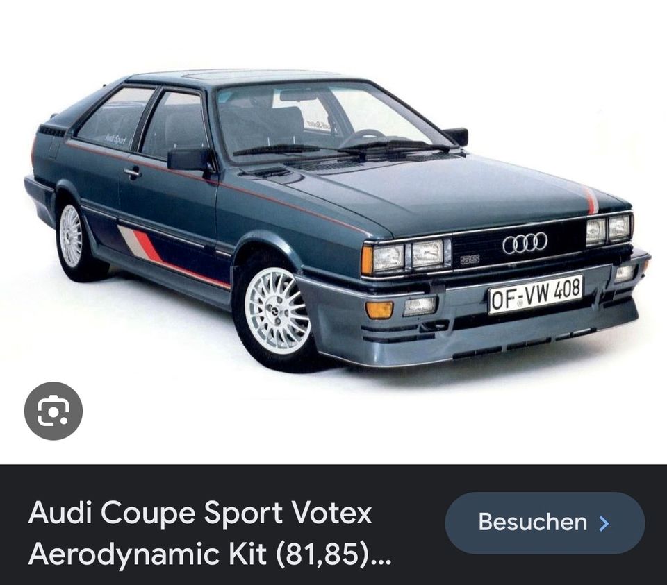 Audi Coupe 81 85 Quattro verspoilerungen votex Sport urquattro b2 in Tännesberg