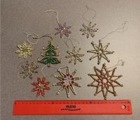 10 tlg. Set Sterne Baum Perlenanhänger Christbaumschmuck Bayern - Scheßlitz Vorschau