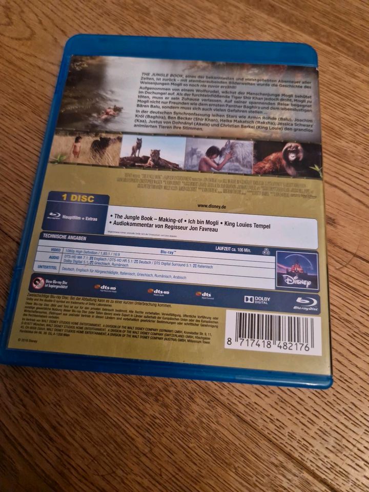 Bluray Disney THE JUNGLE BOOK Blu-Ray Dschungelbuch Realfilm in Aschaffenburg