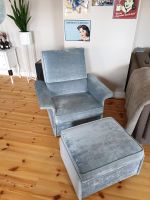 Retro Sessel mit Hocker Vintage Niedersachsen - Braunschweig Vorschau