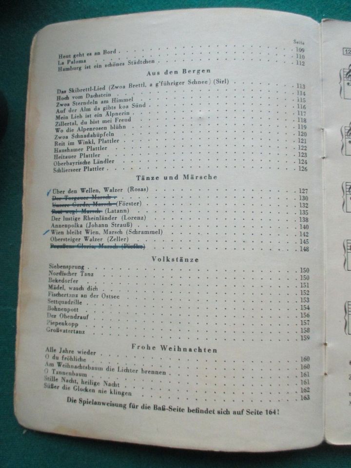 Alles in einem 125 Lieder, Tänze, Märsche Akkordeon,Gitarre, in Krautheim