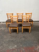 Stühle, Esszimmerstühle, Holzstuhl mit Lederpolster Nordrhein-Westfalen - Bocholt Vorschau