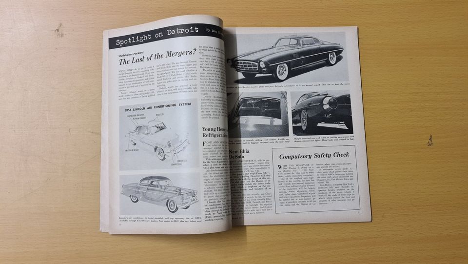 Motor Trend Magazin August 1954 / Lincoln, Chevrolet, Dodge in Besigheim