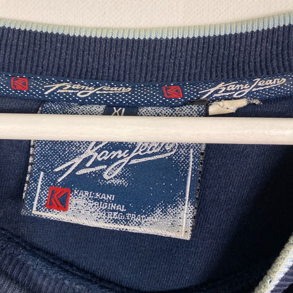 Vintage Karl Kani Sweater Gr.XL Blau 90er 90s y2k Retro in Gronau (Westfalen)