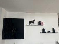Hängeschrank Wohnzimmer schwarz Hochglanz + 2 Regale West - Zeilsheim Vorschau