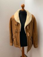 Vintage Lederjacke mit Lammfell Winterjacke cognacfarben Gr. 38 Bayern - Ingolstadt Vorschau