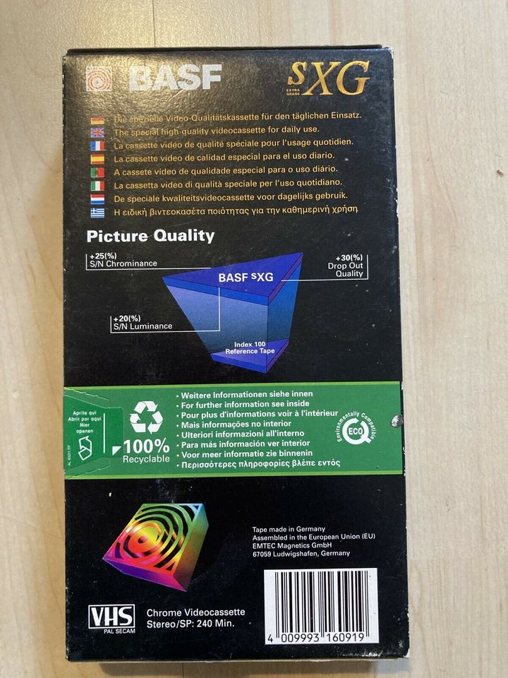 VHS Video Kassette BASF E240 SXG  OVP in Sauerlach