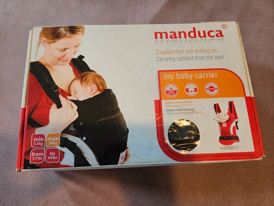 Manduca First Babytrage 3 Tragepositionen schwarz OVP in Stendal