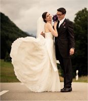 Pronovias Brautkleid mit Faltenrock u Spitze, Gr. 36 Nordrhein-Westfalen - Bornheim Vorschau