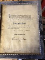 Gedenkblatt von 1916 Bayern - Burgbernheim Vorschau