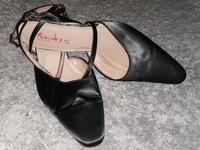 Gefärbte Schuh Rainbow Gr. 39,5 = 6,5 schwarz Swarowskisteinchen Sachsen - Bad Schandau Vorschau