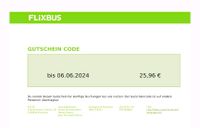 Flixbus-Gutscheincode im Wert von 25,96€, einlösbar bis 6.6.24 Hessen - Dieburg Vorschau
