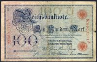 Geldschein, Banknote: 100 Mark Deutsches Reich von 18.12.1905 Bayern - Kronach Vorschau