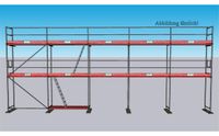 Plettac - Gerüst Komplettpaket 78qm - Feldlänge 2,50m -Länge 12,50m - Arbeitshöhe 6,30m - 70qm,75qm,80qm,85qm Hessen - Eschenburg Vorschau