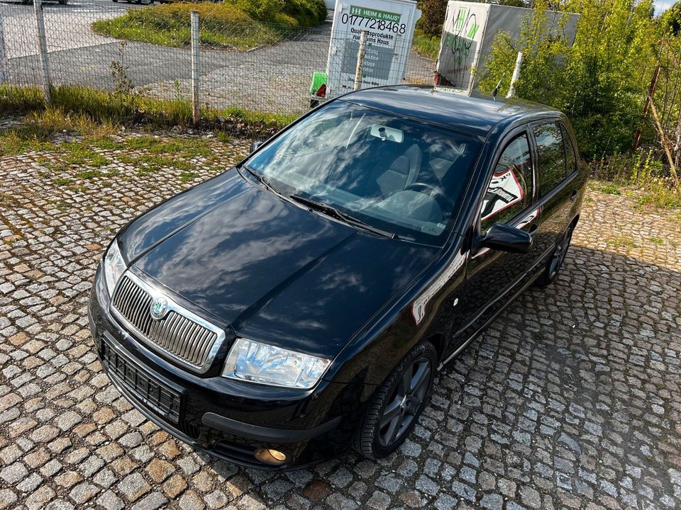 Skoda Fabia 1.4 16V 74 kW Elegance/TÜV 04.2026/KLIMA in Mühlhausen