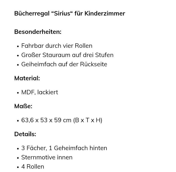 Bücherregal SIRIUS für Kinderzimmer - weiß/grau   VERBAUDET in Leiferde