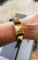 Hermes Medor Armband Uhr Damenuhr mit Karte und Box schwarz Goldton Bayern - Haag in Oberbayern Vorschau