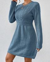 Kleid neu m 38 Strickkleid Winterkleid Langarm wolle Strick blau Baden-Württemberg - Muggensturm Vorschau