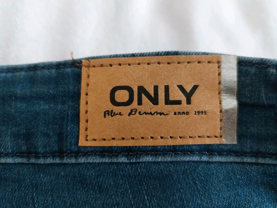 Only Blush Life Skinny Jeans Mid Waist Special Blue Grey Denim XS in Quedlinburg