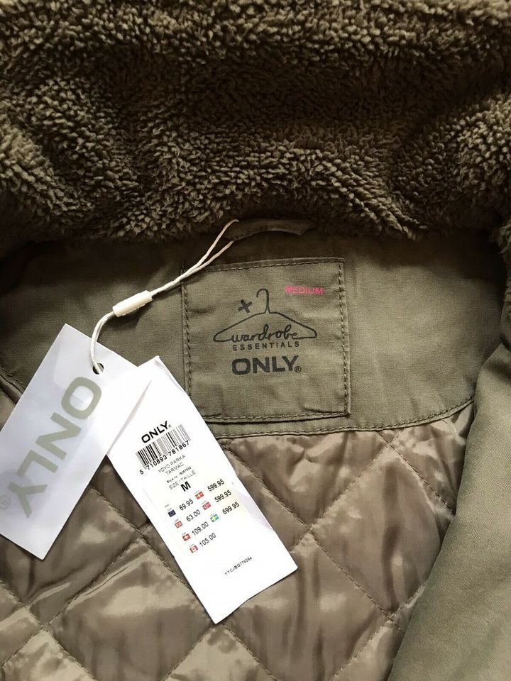 ONLY : khaki, olivgrüner Parka in Gr. M / NEU in Bremen