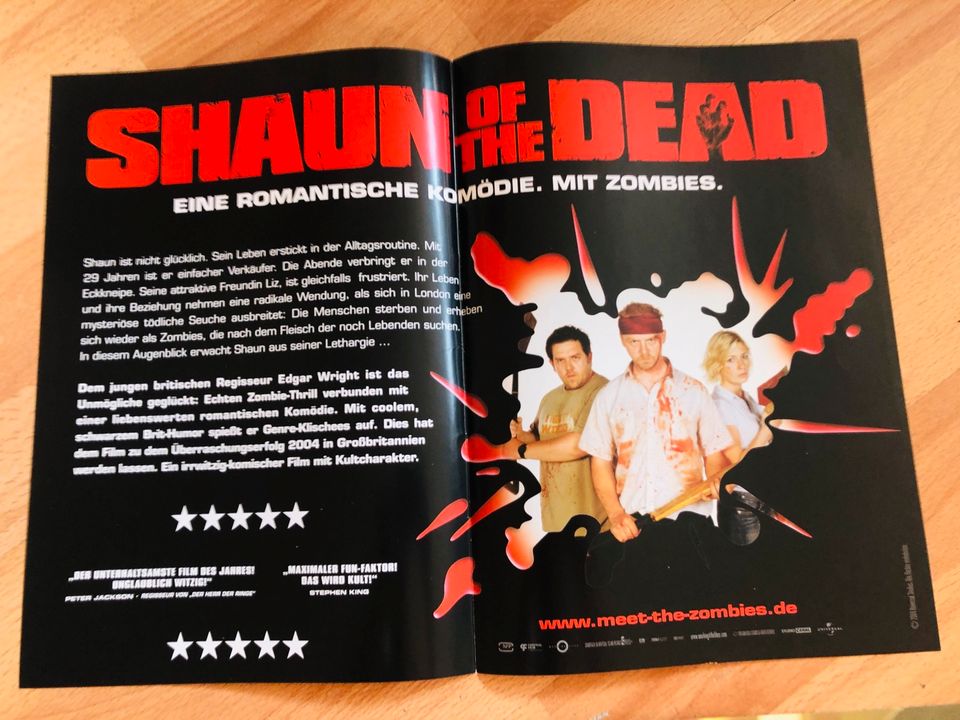 Kino Aushang Plakate: Shaun of the Dead Poster Simon Pegg Kult in Köln