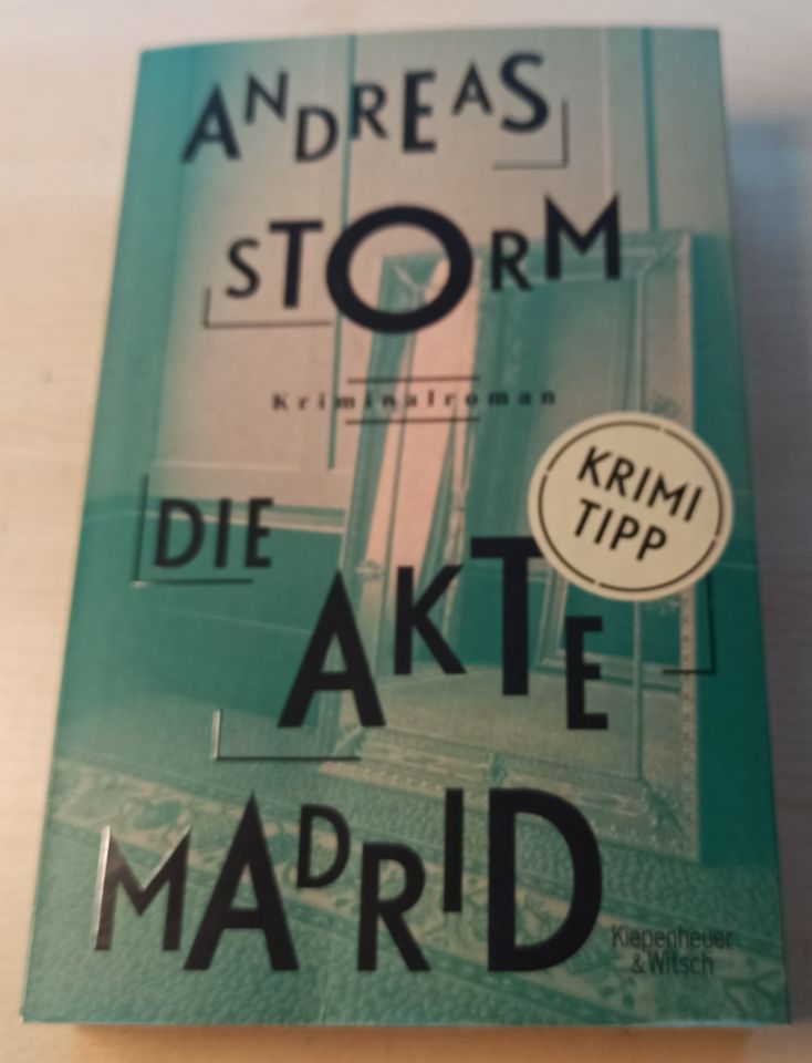 Andreas Storm Die Akte Madrid Kriminalroman Kunstraub Politik in Giengen an der Brenz