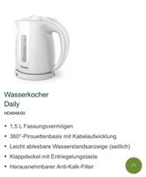 Philips Wasserkocher weiß 1,5L Niedersachsen - Barsinghausen Vorschau