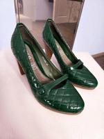 Italienische Leder-Pumps in Grün Tacco Design Italie - Größe 36 Bayern - Bayreuth Vorschau