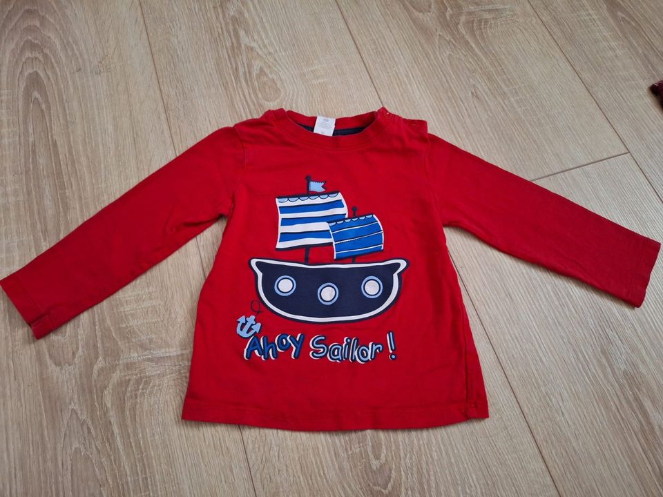 Baby Shirt Langarm Größe 86 C&A Ahoy in Vinningen