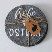 Filzuntersetzer Ostern Geschenk Mitbringsel Deko Untersetzer Saarland - Bous Vorschau