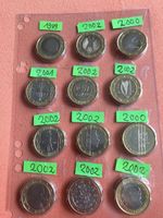 12 Versch. 1 € Münzen aus 1999 bis 2002 EU-Länder in Plastikfolie Düsseldorf - Mörsenbroich Vorschau