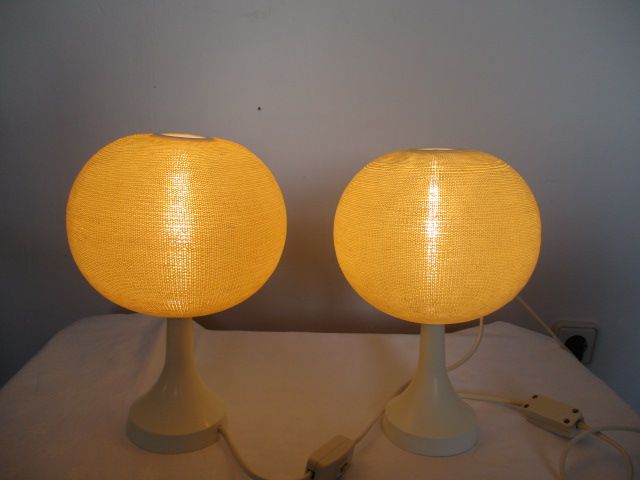 2 Lampen Tischlampen Nachttischlampen Rotaflex Yasha Heifetz 60er in Herne