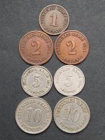 Lot Münzen Kaiserreich 1904,  1 Pfennig bis 10 Pfennig Thüringen - Rudolstadt Vorschau