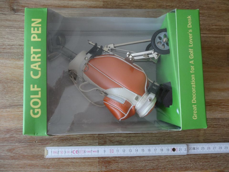 Golfgeschenke - Stiftehalter und Stifte in Form eines Trolley in Markt Schwaben