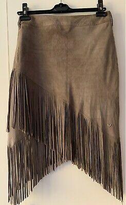 True Religion toller Lederrock mit Fransen Western Look S in Meine