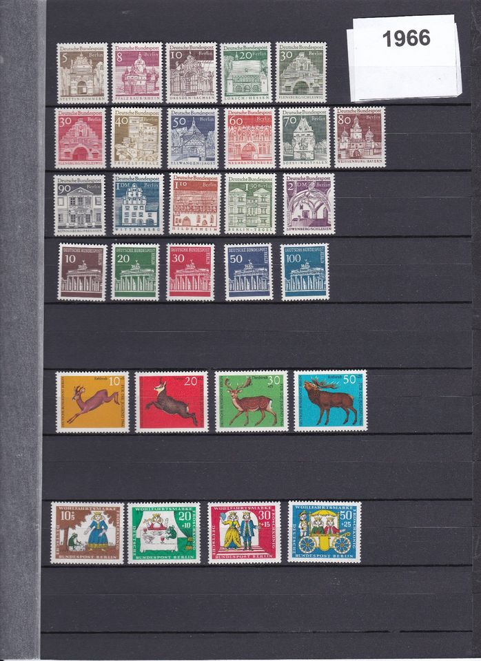 Briefmarken Berlin (Jahrgänge 1957-90) postfrisch ab 2,-€ in Regensburg