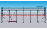 Plettac - Gerüst Komplettpaket 94qm - Feldlänge 2,50m -Länge 15,00m - Arbeitshöhe 6,30m - 90qm,95qm,100qm Hessen - Eschenburg Vorschau