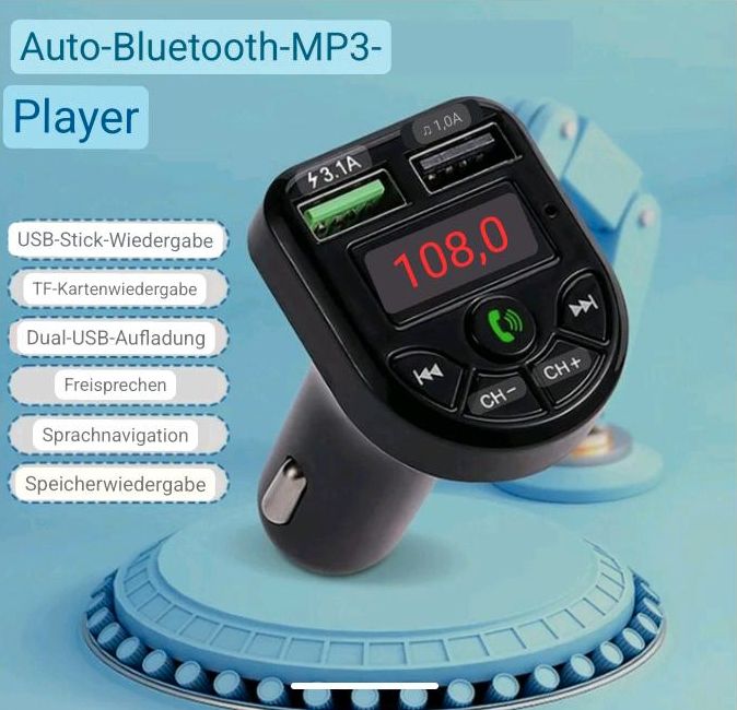 Auto bluetooth Mp3 Player, Ladegerät Neu. in Hamm