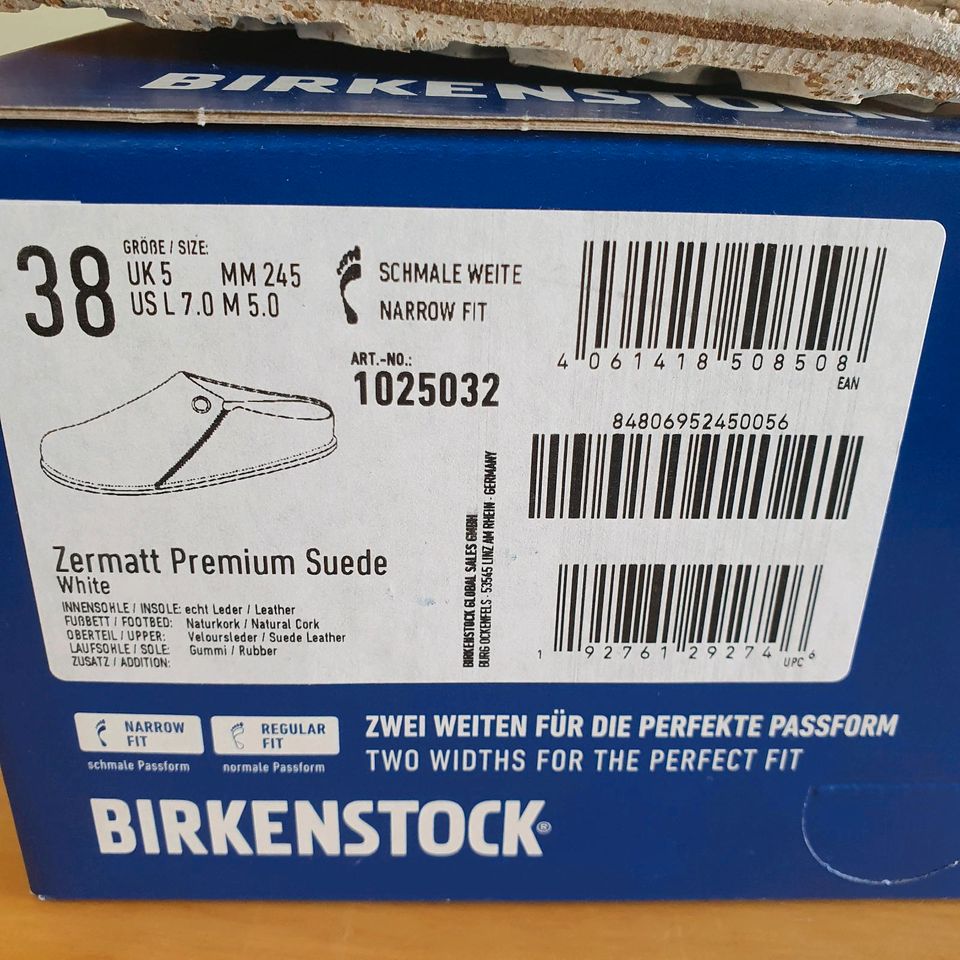 Birkenstock Zermatt Premium Suede gr.38 in Braunschweig