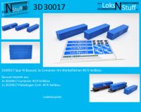 3D30017 Spur N Bausatz 3x Container Werbeflächen 40ft hellblau Hessen - Eschwege Vorschau