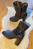Blaue Stiefeletten von Mustang in Größe 40 Sachsen - Großröhrsdorf Vorschau