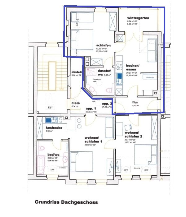 möbliertes Wohnen 2 Zi 47m², Okt 2024 bis März 2025 vfgb in Altenburg