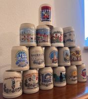 16 Bierkrüge Bayreuther Bürgerfest Sammlung 1985-2003 Bayern - Weidenberg Vorschau