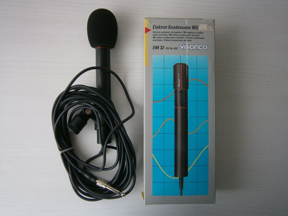 Mikrofon - Elektret-Kondensator ! Von vivanco ! EM 32 ! Unbenutzt in  Nordrhein-Westfalen - Welver | Weitere Audio & Hifi Komponenten gebraucht  kaufen | eBay Kleinanzeigen ist jetzt Kleinanzeigen