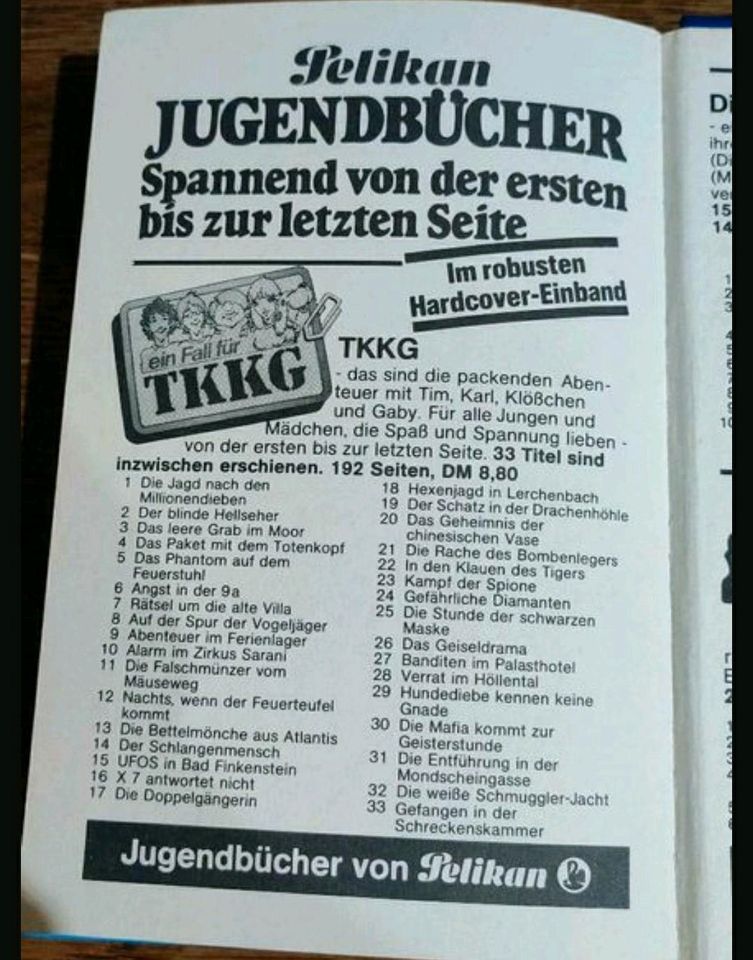 TKKG Jugend Buch von 1983 Banditen im Palasthotel Sammler Liebhab in Groß-Gerau