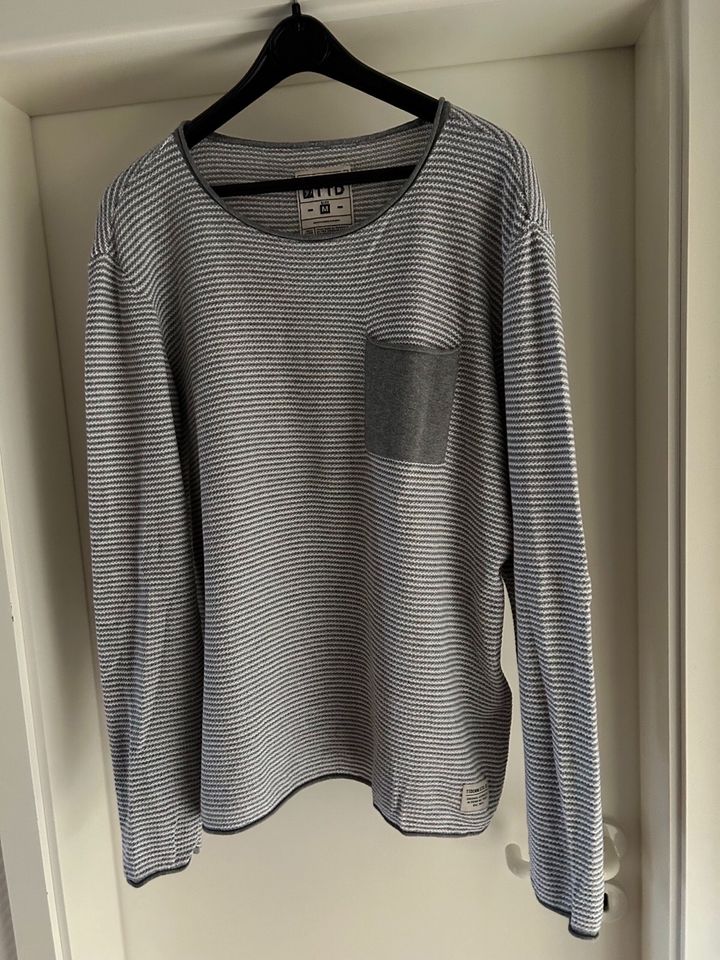 Tom Tailor Denim Pulli, Größe M, grau in Pulheim