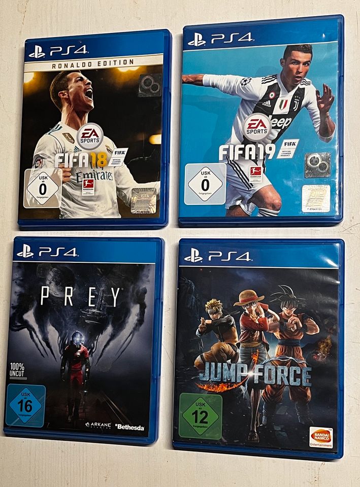 FIFA 19, FIFA 18, Prey und Jump Force für die PS4 in Schwentinental