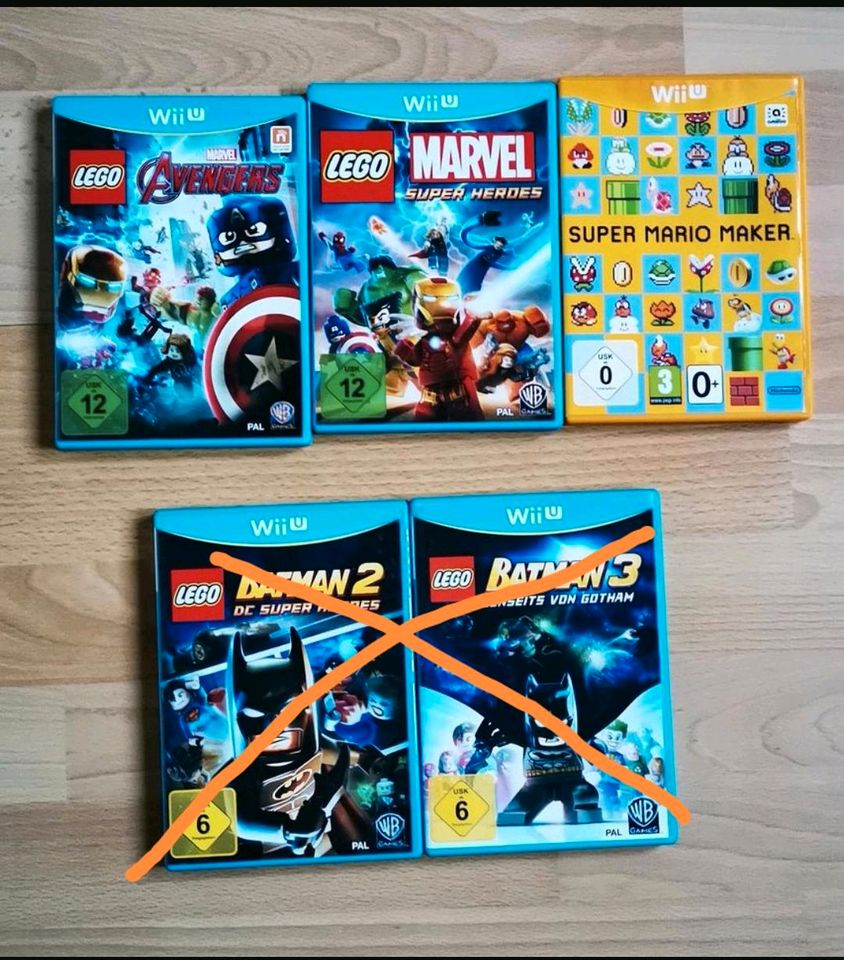 Wii U LEGO Spiele: Marvel Avengers, Super Heroe,Super Mario Maker in Oberursel (Taunus)