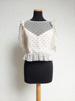 NEU Rosa creme schwarz Punkte Netz Bluse von Zara, Gr. L Bayern - Ergoldsbach Vorschau