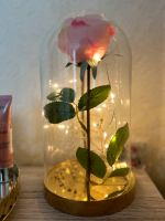 Glasglocke Nachttischlampe mit Goldenem Teller Rosa Rose Berlin - Charlottenburg Vorschau